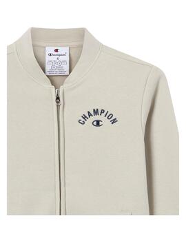 Chaqueta Champion B Full Zip Beige/Negro