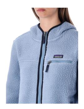 Polar Patagonia W Retro Pile FZ Hoody Celeste