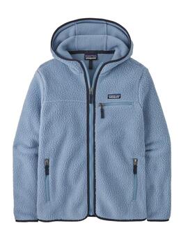 Polar Patagonia W Retro Pile FZ Hoody Celeste
