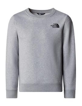 Sudadera TNF YT Teen Box NSE Crew Gris