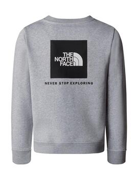 Sudadera TNF YT Teen Box NSE Crew Gris