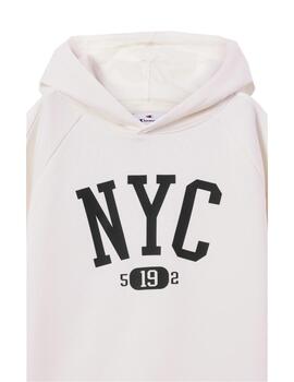 Sudadera Champion G NYC Hooded Blanco/Negro