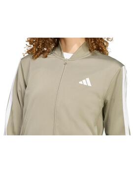Chándal Adidas W ESS 3S Verde/Blanco para mujer