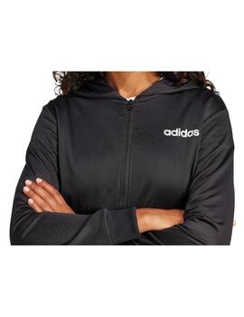 Chándal Adidas W Linear Negro/Blanco mujer