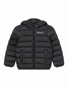 Cazadora Champion B Puffer Hooded Negro