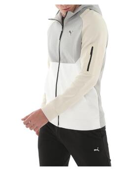 Chaqueta Puma M Tech FZ Hoodie Gris/Blanco para hombre