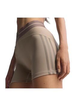 Short Adidas W HYG RIB 1/4 Marrón