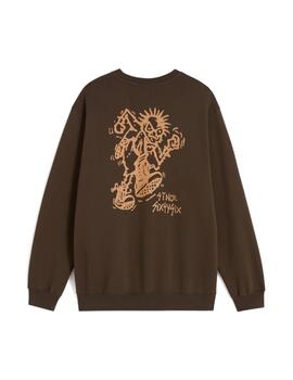 Sudadera Vans MN Stomper Loose Fit Crew Marrón