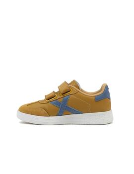Zapatilla Munich Mini Barru VCO 11 Camel/Azul