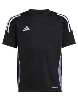 Camiseta Adidas Y Tiro 24 Negro/Lila