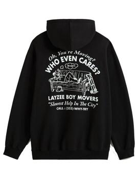 Sudadera Vans MN Moving Co Hoodie Negro/Blanco