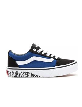 Zapatilla Vans YT Ward Negro Y Azul para niño