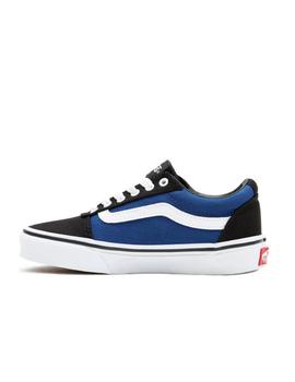 Zapatilla Vans YT Ward Negro Y Azul para niño