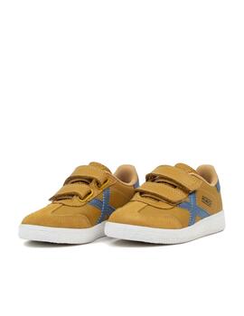 Zapatilla Munich Mini Barru VCO 11 Camel/Azul