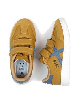Zapatilla Munich Mini Barru VCO 11 Camel/Azul