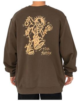 Sudadera Vans MN Stomper Loose Fit Crew Marrón