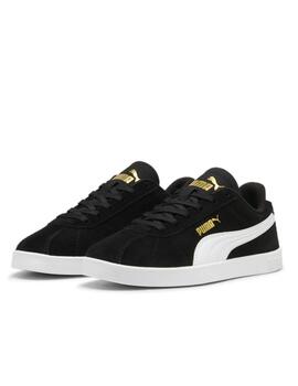 Zapatilla Puma JR Club II Negro y blanco para niño