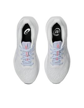 Zapatilla Asics W Versablast 4 Blanco y celeste para mujer