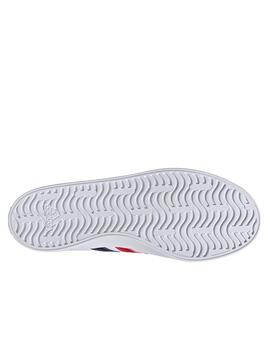 Zapatilla Adidas M VL Court 3.0 Blanco/Marino/Rojo