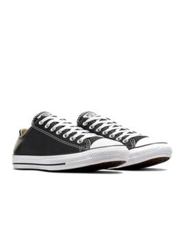 Zapatilla Converse All Star Baja Piel Negro/Blanco