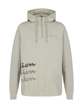 Sudadera Champion 1/2 Zip Hombre Kaki