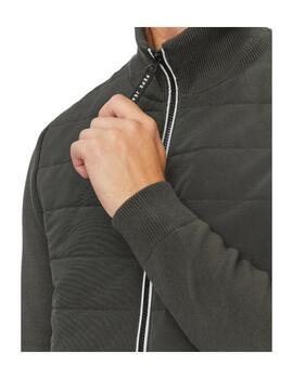 Cazadora PJL Snell Mock Hombre Negro