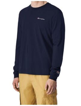 Camiseta Champion M Crewneck Long Marino