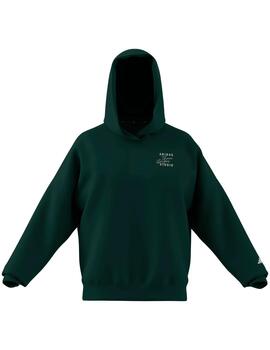 Sudadera Adidas W 3SS FL Hoodie Verde
