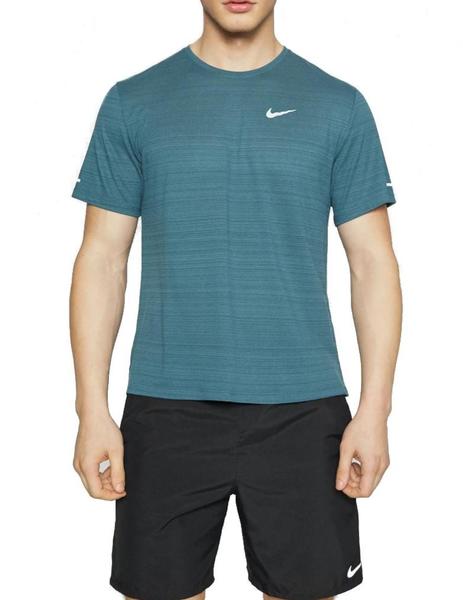 Enorme Pelmel semanal Camiseta Nike Dri-Fit Miler Hombre Verde