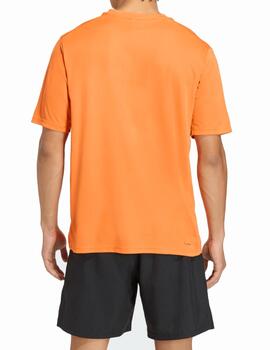 Camiseta Adidas M We Bas Naranja/Negro
