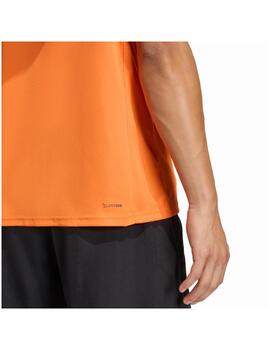 Camiseta Adidas M We Bas Naranja/Negro