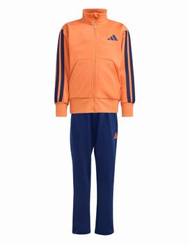 Chándal Adidas LK 3S TR 205 Naranja/Marino