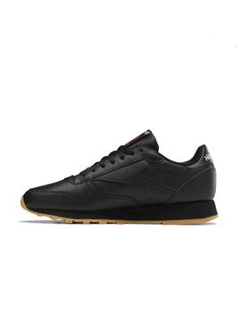 Zapatilla Reebok U Classic Leather Negro/Gum