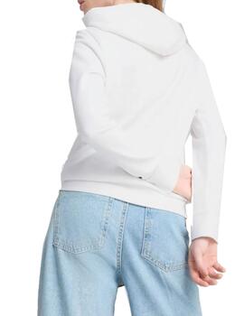 Sudadera Puma ESS Metallic Blanca