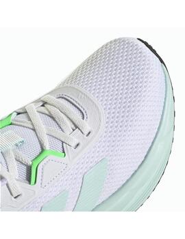 Zapatilla Adidas W Galaxy 7 Blanco/Azul/Verde