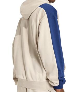 Sudadera Adidas M Collegiate Hoddie Beige/Marino