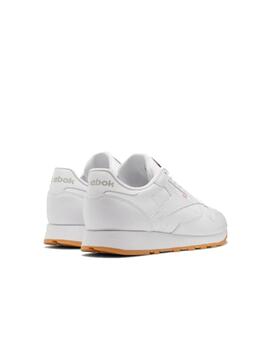Zapatilla Reebok JR Classic Leather Blanco/Gum