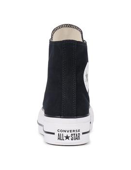 Zapatilla Converse Platform Alta Lona Negro/Blanco