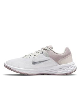 Zapatilla Running Nike W Revolution 6 NN Blanca para mujer