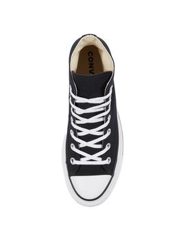 Zapatilla Converse Platform Alta Lona Negro/Blanco