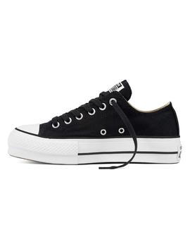 Zapatilla Converse Platform Baja Lona Negro/Blanco