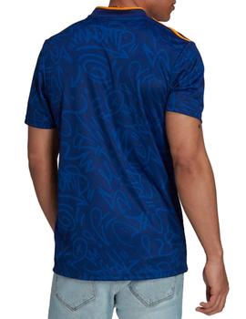 Camiseta adidas Real Madrid 2ª equipación  Hombre Azul