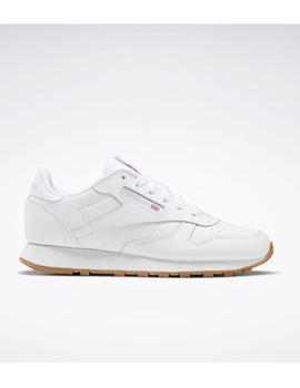 Zapatilla Reebok JR Classic Leather Blanco/Gum