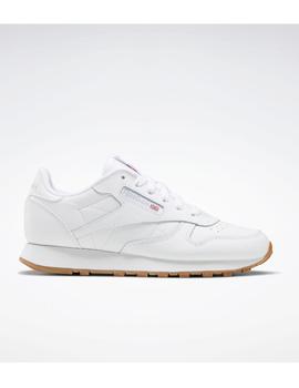 Zapatilla Reebok Classic Leather JR Blanco/Gum