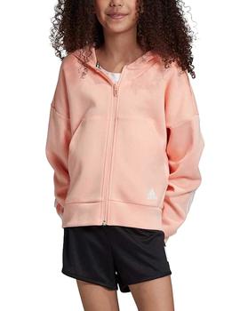 Chaqueta Adidas MH 3S FZ HD Niña Rosa