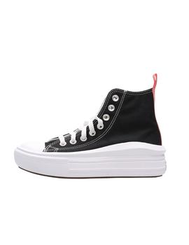 Zapatilla Converse GS Move Alta Lona Negro/Rosa