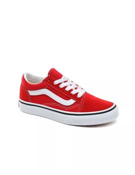 Zapatillas Vans Old Skoo para niño rojo y blanco