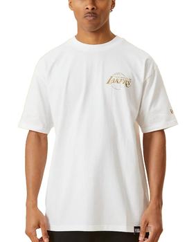 Camiseta New Era NBA Los Angeles Lakers Blanco y Oro