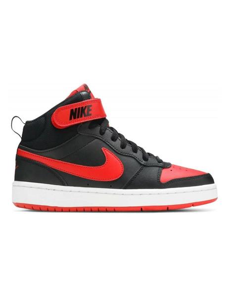 Zapatilla Nike Court Mid2 Negro Rojo