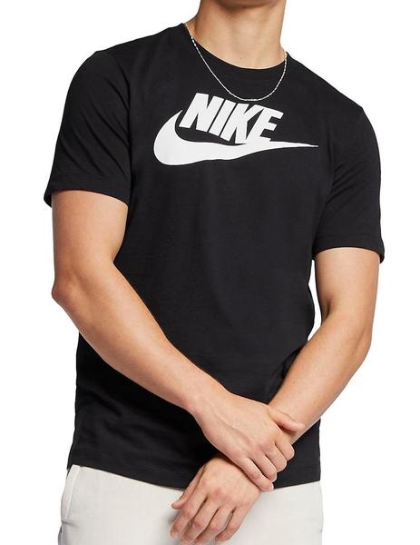 Restringido Pizza Agotamiento Camiseta Nike Sportswear Hombre Negro y Blanco